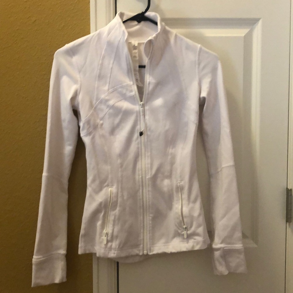 Lululemon White Zip- up